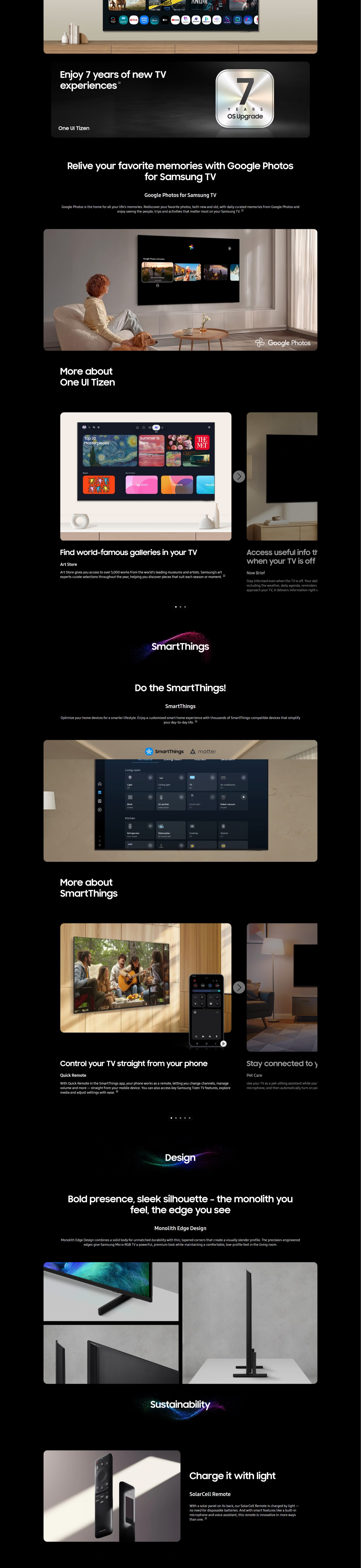 SAMSUNG R85H Micro RGB 4K Vision AI SmartTV 2026